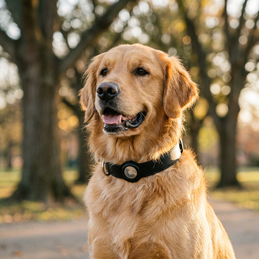 LUNITAG Chien | Collier avec Support AirTag – Réfléchissant & Imperméable