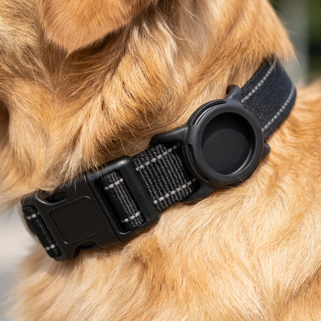 LUNITAG Chien | Collier avec Support AirTag – Réfléchissant & Imperméable